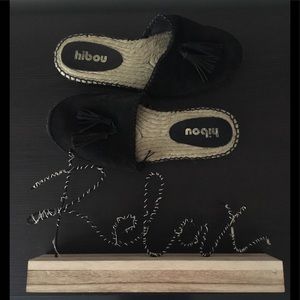 🆕 HIBOU Suede Tassel Slides 🆕
